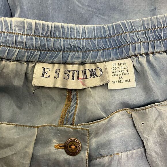 VINTAGE E S STUDIO 100% Silk Dress Pants - Picture 4 of 5